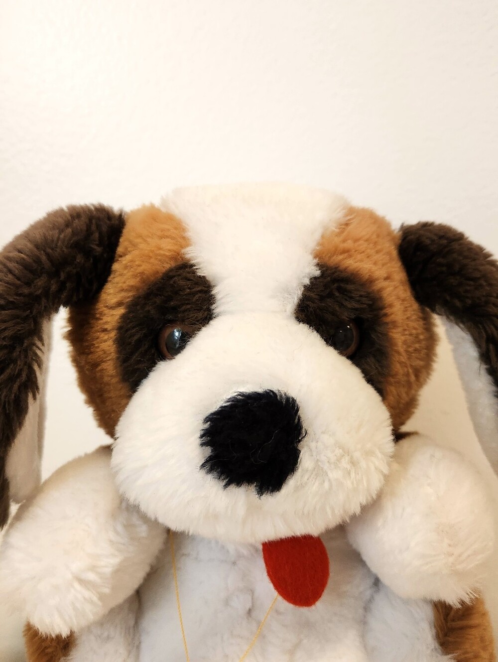 1981 Daekor Pot Belly w Care Booklet 9in St. Bernard Puppy Dog Plush - Picture 4 of 13